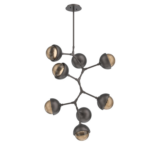 Cabochon LED Chandelier in Graphite (404|CHB0093-VB-GP-B-001-L1-MS)