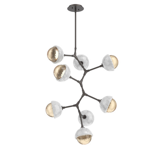 Cabochon LED Chandelier in Graphite (404|CHB0093-VB-GP-A-001-L3-WM)