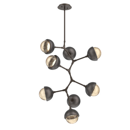 Cabochon LED Chandelier in Flat Bronze (404|CHB0093-VB-FB-A-001-L1-GP)