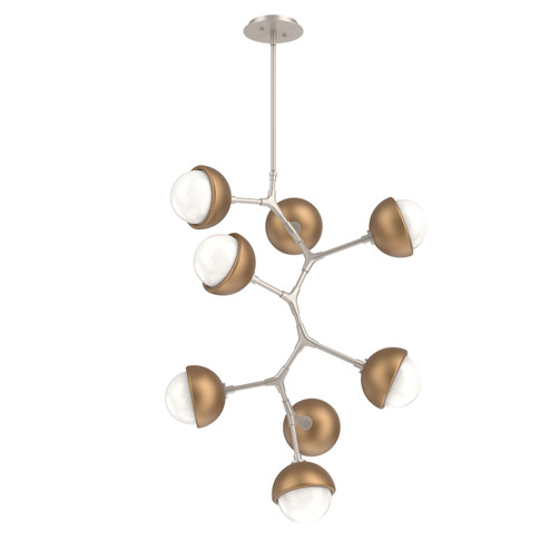 Cabochon LED Chandelier in Beige Silver (404|CHB0093-VB-BS-WL-001-L3-NB)