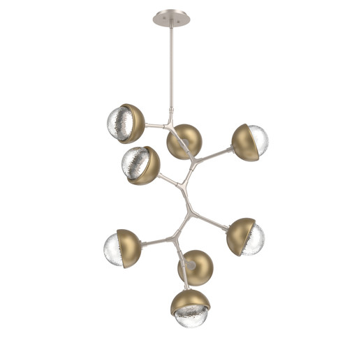 Cabochon LED Chandelier in Beige Silver (404|CHB0093-VB-BS-C-001-L3-GB)