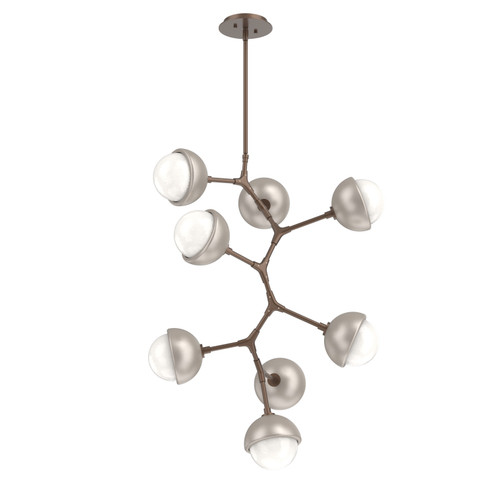 Cabochon LED Chandelier in Burnished Bronze (404|CHB0093-VB-BB-WL-001-L3-BS)