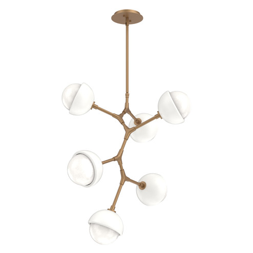 Cabochon LED Chandelier in Novel Brass (404|CHB0093-VA-NB-WL-001-L3-WI)