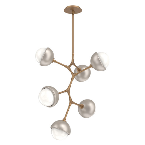 Cabochon LED Chandelier in Novel Brass (404|CHB0093-VA-NB-WL-001-L3-BS)