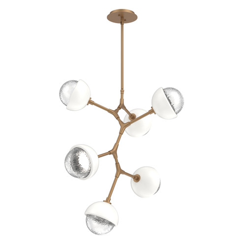 Cabochon LED Chandelier in Novel Brass (404|CHB0093-VA-NB-C-001-L1-WI)
