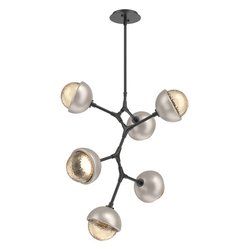Cabochon LED Chandelier in Matte Black (404|CHB0093-VA-MB-A-001-L1-BS)