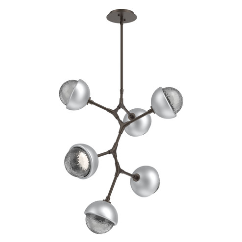 Cabochon LED Chandelier in Flat Bronze (404|CHB0093-VA-FB-S-001-L3-CS)