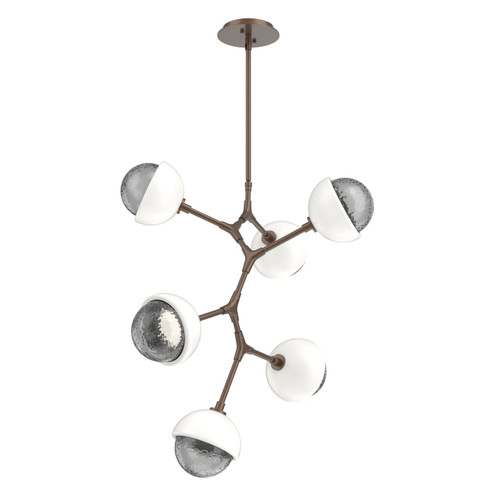 Cabochon LED Chandelier in Burnished Bronze (404|CHB0093-VA-BB-S-001-L3-WI)