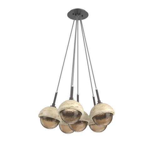 Cabochon LED Pendant in Graphite (404|CHB0093-0F-GP-B-C01-L3-TR)