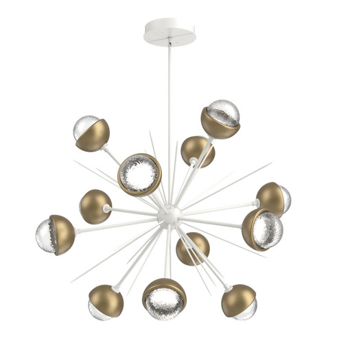 Cabochon LED Chandelier in Salt White (404|CHB0093-0B-WI-C-001-L1-GB)