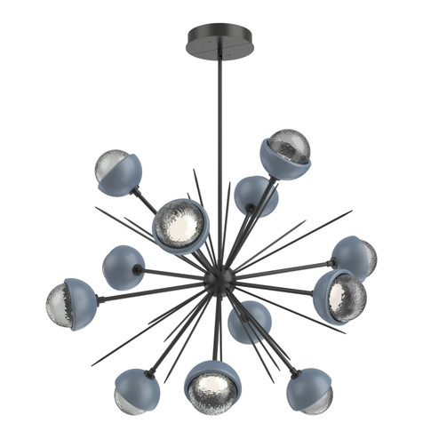 Cabochon LED Chandelier in Matte Black (404|CHB0093-0B-MB-S-001-L1-BU)