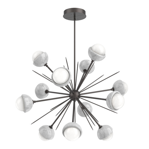 Cabochon LED Chandelier in Graphite (404|CHB0093-0B-GP-WL-001-L3-WM)