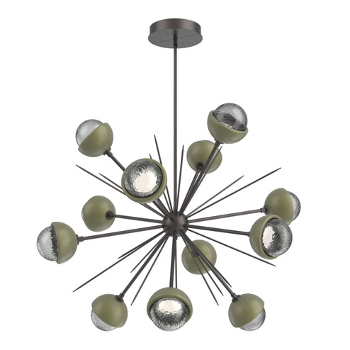 Cabochon LED Chandelier in Graphite (404|CHB0093-0B-GP-S-001-L1-GE)