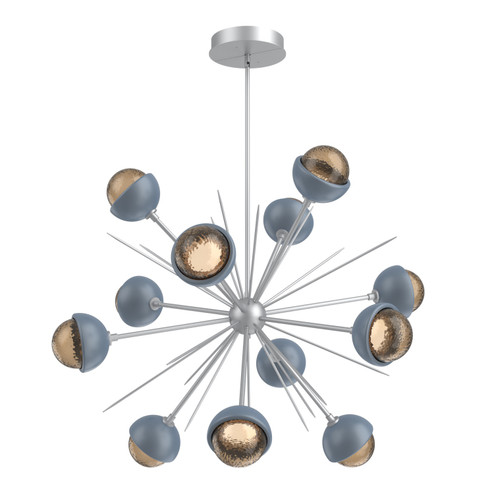 Cabochon LED Chandelier in Classic Silver (404|CHB0093-0B-CS-B-001-L1-BU)