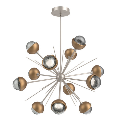 Cabochon LED Chandelier in Beige Silver (404|CHB0093-0B-BS-S-001-L3-NB)