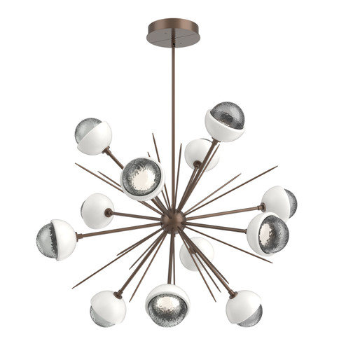 Cabochon LED Chandelier in Burnished Bronze (404|CHB0093-0B-BB-S-001-L3-WI)