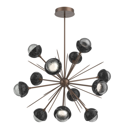Cabochon LED Chandelier in Burnished Bronze (404|CHB0093-0B-BB-S-001-L1-BM)