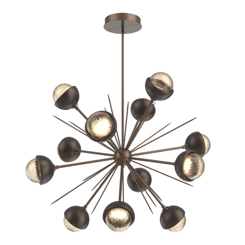 Cabochon LED Chandelier in Burnished Bronze (404|CHB0093-0B-BB-A-001-L3-FB)