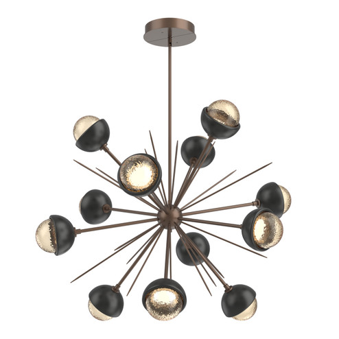 Cabochon LED Chandelier in Burnished Bronze (404|CHB0093-0B-BB-A-001-L1-MB)