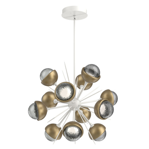 Cabochon LED Chandelier in Salt White (404|CHB0093-0A-WI-S-001-L3-GB)