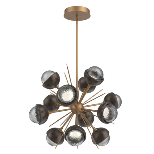 Cabochon LED Chandelier in Novel Brass (404|CHB0093-0A-NB-S-001-L1-FB)