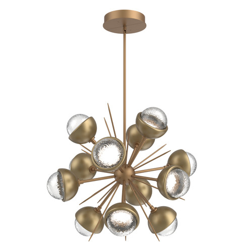Cabochon LED Chandelier in Novel Brass (404|CHB0093-0A-NB-C-001-L3-GB)