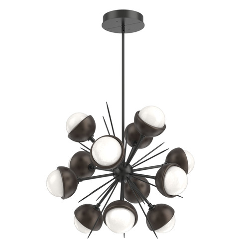Cabochon LED Chandelier in Matte Black (404|CHB0093-0A-MB-WL-001-L3-FB)