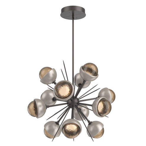 Cabochon LED Chandelier in Graphite (404|CHB0093-0A-GP-B-001-L1-BS)