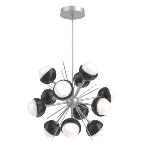 Cabochon LED Chandelier in Classic Silver (404|CHB0093-0A-CS-WL-001-L3-MB)