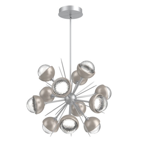 Cabochon LED Chandelier in Classic Silver (404|CHB0093-0A-CS-C-001-L3-BS)