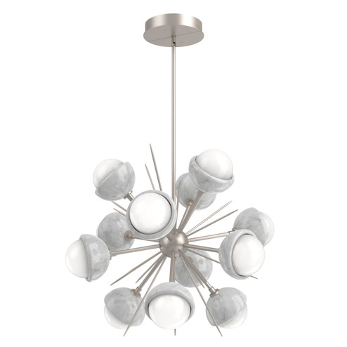 Cabochon LED Chandelier in Beige Silver (404|CHB0093-0A-BS-WL-001-L3-WM)