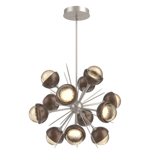 Cabochon LED Chandelier in Beige Silver (404|CHB0093-0A-BS-A-001-L3-BB)