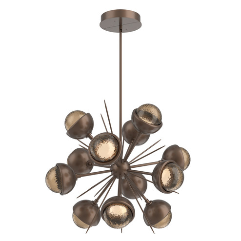 Cabochon LED Chandelier in Burnished Bronze (404|CHB0093-0A-BB-B-001-L3-MS)