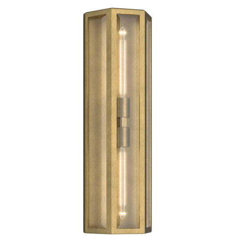 Berens Two Light Outdoor Wall Mount in Natural Brass (12|59216NBR)