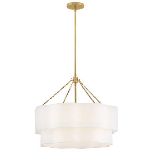 Gwen LED Chandelier in Lacquered Brass (13|47734LCB)