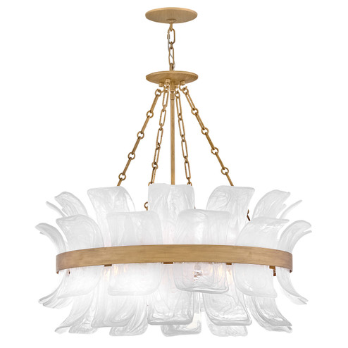 Fleur LED Chandelier in Burnished Gold (138|FR46914BNG)