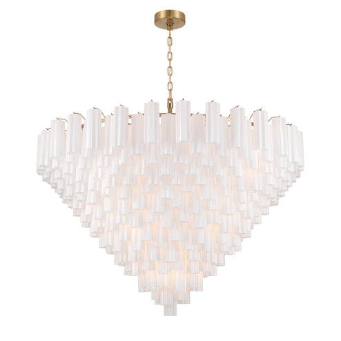 Addis 40 Light Chandelier in Aged Brass (60|ADD-329-AG-WH)