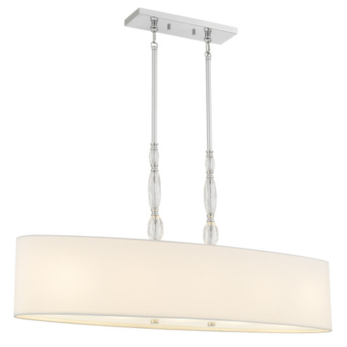 Stone Five Light Island Pendant in Polished Chrome (10|STON542C)