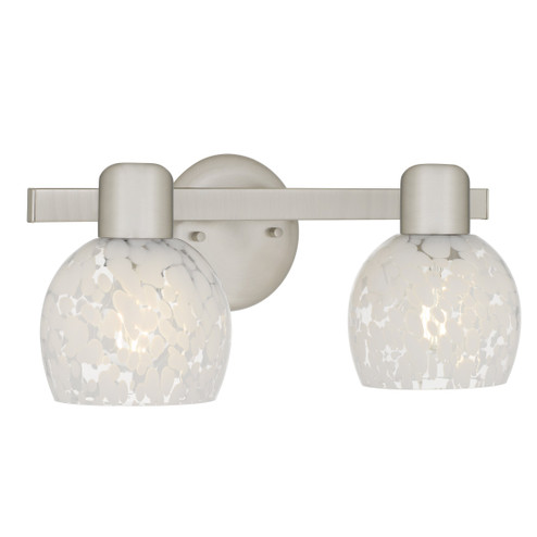 Layton Two Light Vanity in Brushed Nickel (10|LAY8616BN)