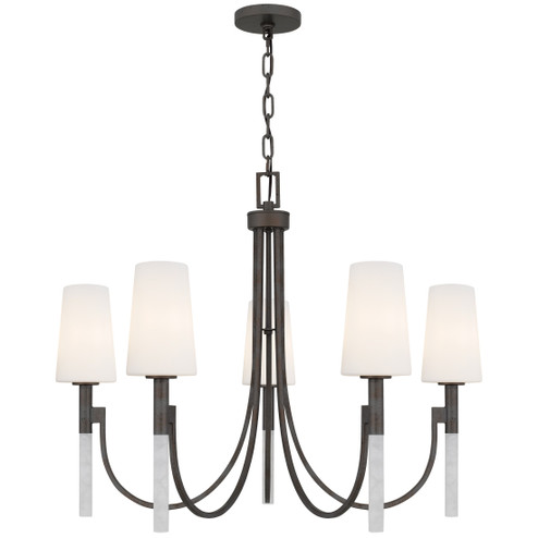 Eloura Five Light Chandelier in Iron Gate (10|ELOU5032IN)