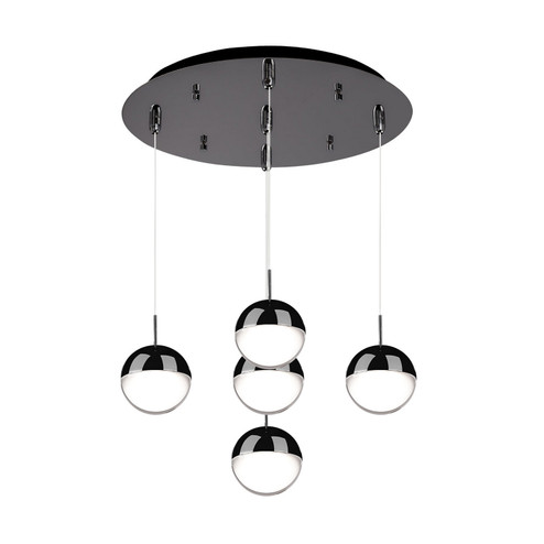 Pluto LED Pendant in Black Chrome (347|MP402801BC-05)