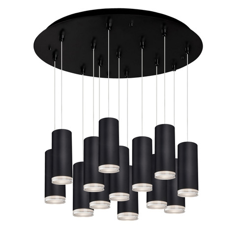 Cameo LED Pendant in Black (347|MP401431BK-13)