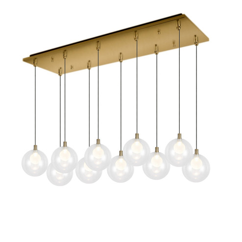 Bolla LED Pendant in Brushed Gold (347|MP3106BG-10)