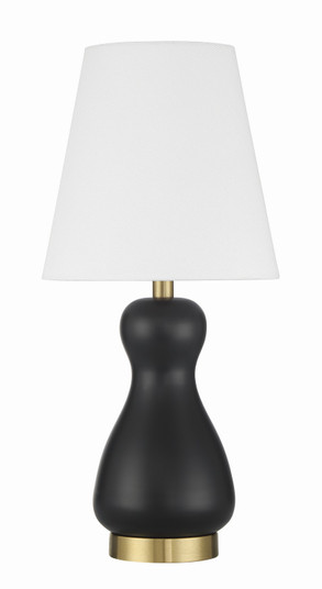 Gloria One Light Table Lamp in Flat Black/Satin Brass (46|87020FBSB-T)