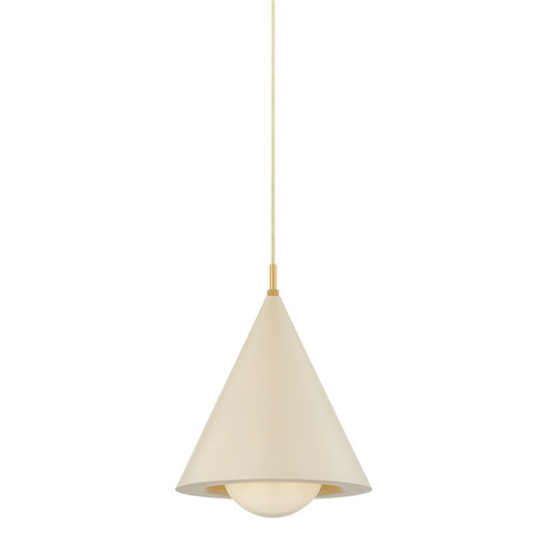 Jolene One Light Pendant in Aged Brass (428|H1085701A-AGB/TBQ)