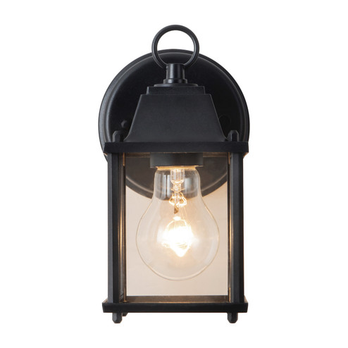 Grove One Light Outdoor Wall Sconce in Black (347|EW0712008BK)