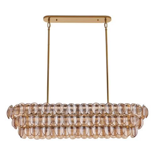 Uroko Nine Light Linear Pendant in Polished Winter Brass (33|524661PWB)