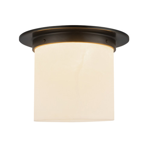 Mineral One Light Flush Mount in Urban Bronze/Alabaster (452|FM360118UBAR)