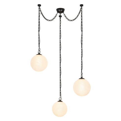 Petra LED Chandelier in Urban Bronze/Cloud Glass (452|CH363103UBCDG)
