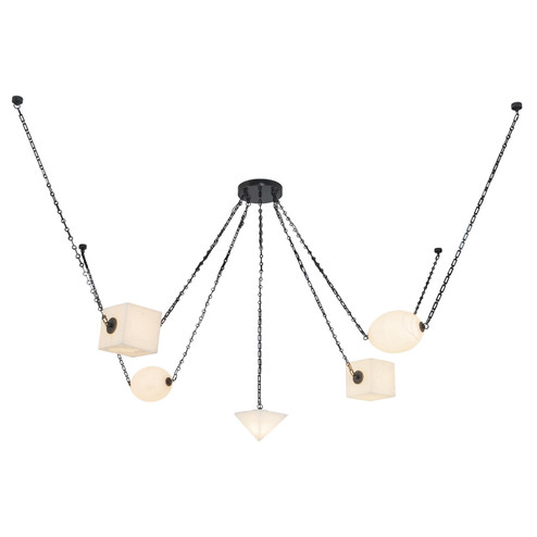Mineral LED Chandelier in Urban Bronze/Alabaster (452|CH360105UBAR)